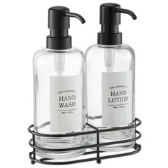 Just Home Collection - Conjunto com 2 Dispensadores de Vidro