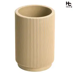 Just Home Collection - Porta Escova de Dentes Relevo Bege
