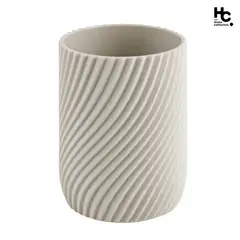 Just Home Collection - Porta Escova de Dentes Bege Fosco