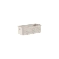 Ou - Cesto Flow 27x12x9cm Bege Fechado
