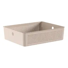 Ou - Cesto Flow 34x27x9cm Bege Fechado