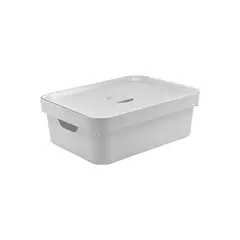 Ou - Caixa Organizadora Plástico Branco 13x27,5x36,5cm 10,5l