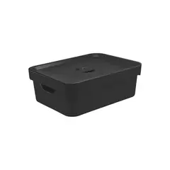 Ou - Caixa Organizadora Plástico Preto 13x27,5x36,5cm 10,5l