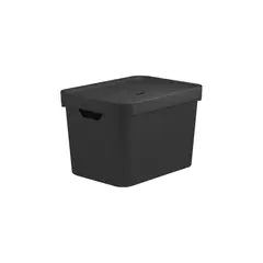 Ou - Caixa Organizadora Plástico Preto Nordi 18l 24x27x36cm