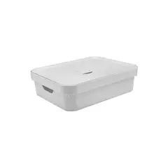 Ou - Caixa Organizadora Plástico Branco 13x35,5x45cm 16l
