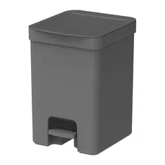 undefined - Lixeira para Cozinha 12l Plástico Pedal Chumbo Ou