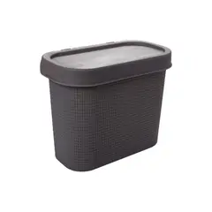 Plasútil - Lixeira para Pia Tear Cinza 3,2l Plasutil
