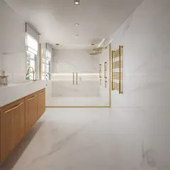 Incesa - Porcelanato Retificado Polido Calacata Imperial Branco Interno 60x120 Cm Caixa 2,20M² Biancogres Biancogres