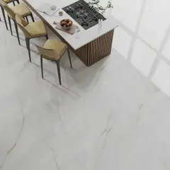 Incesa - Porcelanato Retificado Acetinado Mirage Satin Branco Interno 90x90 Cm Caixa 2,40M² Biancogres Biancogres
