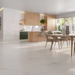 Incesa - Porcelanato Retificado Polido Calacata Imperial Branco Interno 90x90 Cm Caixa 2,40M² Biancogres Biancogres