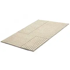 undefined - Tapete Linho Retangular Lineas 60x110 Just Home Collection