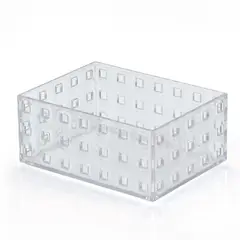 Arthi - Caixa Organizadora Plástico Ps Cristal Transparente 6x10,5x14 Cm 0,75l