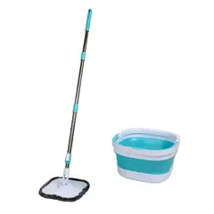 Kleine Wolke - Mop Giratório com Balde Dobrável