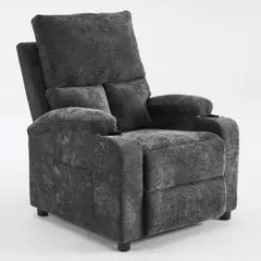 Just Home Collection - Poltrona Reclinável 1 Lugar Cinza Bliss 81 Cm