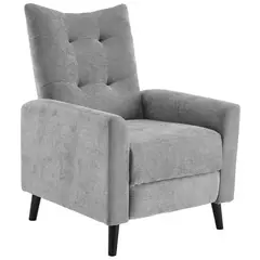 Just Home Collection - Poltrona Reclinável 1 Lugar Cinza Luxe 78 Cm
