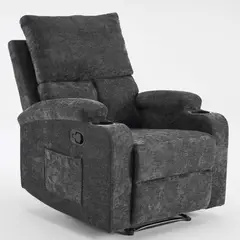 Just Home Collection - Poltrona Reclinável 1 Lugar Cinza Bliss 81 Cm