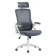 Just Home Collection - Cadeira de Pc em Malha Pixel Cinza/branca