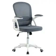 Just Home Collection - Cadeira de Computador Zen Mesh Cinza/branca