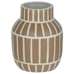 Just Home Collection - Vaso de Cerâmica Listrado 22cm
