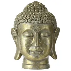 Just Home Collection - Enfeite Cabeça de Buda Champagne 18 Cm