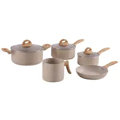 Brinox - Cojunto Panelas 5 Peças Smart Plus Areia C/Ind