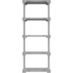 Organize - Estante de Plástico com 5 Prateleiras Branco Poly 167x70x35cm 125kg Grifit
