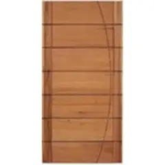 LG Sidney - Porta Montada Pivotante Madeira Macica Cedro Arana Natural Direita 210x100x14cm BBB-R