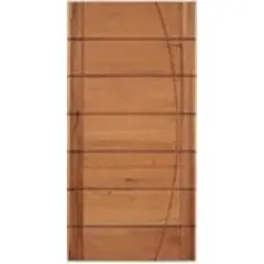 LG Sidney - Porta Montada Pivotante Madeira Macica Cedro Arana Natural Esquerda 210x100x14cm BBB-R