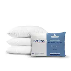 Camesa - Travesseiro Micro Cotton Suporte Medio Sortido