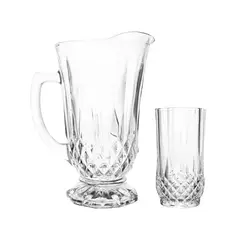 Lyor - Conjunto 7 Peças Com 6 Copos Vidro 1,25l/260ml