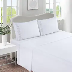 Just Home Collection - Lencol Cyb 200 H 1,5 p Branco Brd