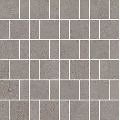 Portobello - Mosaico Porcelanato Acetinado Esmaltado Marrom 30x30cm Retificado Rhythm Thera Grey