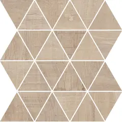 Portobello - Mosaico Porcelanato Acetinado Esmaltado Bege 30x30cm Retificado Triangle Arca Nordic
