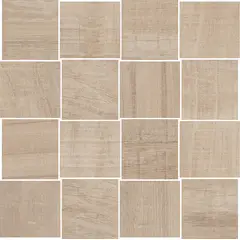 Portobello - Mosaico Porcelanato Acetinado Esmaltado Marrom 30x30cm Retificado Basket Arca Nordic