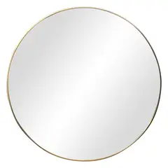 Just Home Collection - Espelho Redondo Dourado de 90 Cm