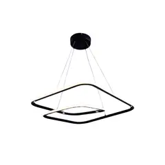 Viena Luz - Pendente Led Straw Preto 3 Temp