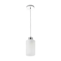 Viena Luz - Pendente Splendor Cromado Leitoso 1Xe27