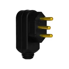 Legrand - Plugue Macho 2p+t 10a Preto Pial