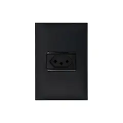 Legrand - 1 Conjunto Completo Tomada 2p+t 10a 4x2 Preta Pial Plus+