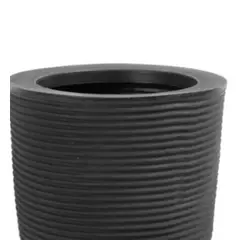 Vasap - Vaso Cone Riscato 45cm Preto Absoluto
