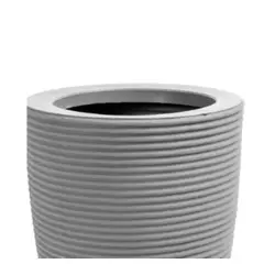 Vasap - Vaso Cone Riscato 45cm Cinza Claro