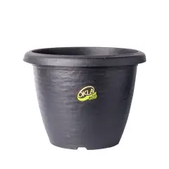 Fg Import - Vaso Siena 25 X19cm Preto Okla