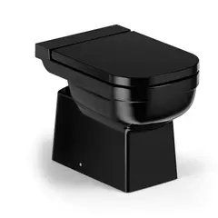 Celite - Kit Bacia Convencional com Assento Preto Saída Vertical Elite