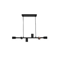 Taschibra - Pendente Buds Preto 6 Lâmpadas 6xe27