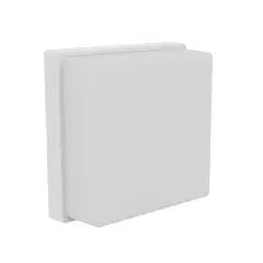 Tualux - Arandela 35978 Ice 8w Branco 12x12 Cm 3000k 127-220v