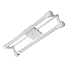 Tualux - Luminária Toledo 2x60cm Branco com 2 Lâmpadas Tuboled 127-220v