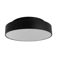 Tualux - Plafon Ibiza.03 Preto 36 Cm Diametro para 03 Lâmpada E-27