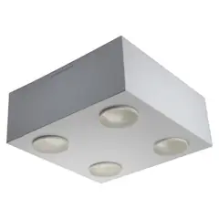 Tualux - Plafon Granada.04 Q Branco 26x26 para 04 Lâmpada E-27