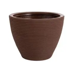 Vasap - Vaso Cone Baixo Riscato 28cm Argila