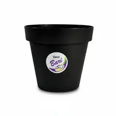 Fg Import - Vaso Bari 18x15,5cm 2,4l Preto Okla